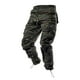 thumbnail image 5 of Pantalones largos de tela tejida para hombre con múltiples bolsillos, pantalones casuales de color sólido, pantalones de trabajo para hombre, pantalones de tela tejida, 5 of 9