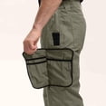thumbnail image 4 of XUNKUSGA Hiking Pants Men Solid Color Windproof Softshell Outdoor Mens Pants Lightweight Water Resistant Ripstop Cargo Pants Comfortable Pull On Work Pant Brown, 4 of 9