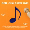 thumbnail image 4 of Music Eighth Note Rubber Stamp for Stamping Crafting Planners - 1/2 Inch Mini, 4 of 4