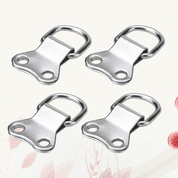 USHOBE 25pcs D Ring Picture Frame Hanging Hooks with 3x10 Silver Screws