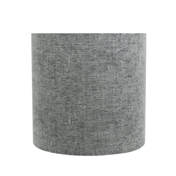 Aspen Creative 31191 Transitional Drum (Cylinder) Shaped Clip-on Construction Lamp Shade in Grey, 5" Wide (5" x 5" x 5")