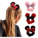 thumbnail image 1 of Niñas mini orejas de ratón lentejuelas lazo para el cabello mujeres terciopelo dibujos animados Scrunchies oso de fresa Juguete, 1 of 6