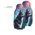 thumbnail image 6 of Sikiie Colorful Plant Wolf Car Seat Protector 2 Pack Car Seat Cushion Mat, Car Seat Covers for SUV, Truck, Van, 6 of 7