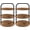 3 tier round - 2pcs, variant on Wooden Cupcake Stand for 100 Cupcakes, 3 Tier Large Dessert Table Display Set, Cupcake Tower Tiered Tray Stand, Serving Tray for Party Supplies, Vendor Display, Farmhouse Decor