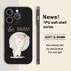 thumbnail image 1 of Añade un toque de alegría a tu iPhone 15 Pro Max 14 13 12 Pro 11 con esta funda para teléfono plateada mate con diseño único de dibujos animados., 1 of 4