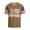 Brown, variant on Historical Commemorative Top with Constitution Quote and American Flag Details Highlighting Comfort Fit Design Light Purple M