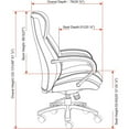 thumbnail image 4 of Lorell Executive Chair with Big & Tall, 400 lb. Capacity, Black, 4 of 14