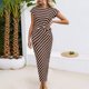 thumbnail image 1 of WILLBEST Vestidos de Verano para Mujer, de Color Liso, con Cuello Redondo y Manga Corta Grande​​, 1 of 3
