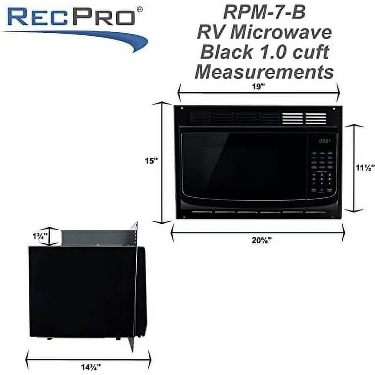 RV Microwave 1.0 Cubic Feet 900W RV Microwave Replacement