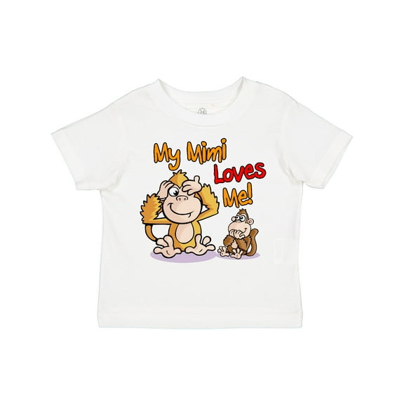 Inktastic My Mimi Loves Me Monkey Boys or Girls Toddler T-Shirt