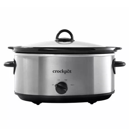 7qt Manual Slow Cooker - Stainless Steel
