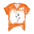 thumbnail image 3 of Vintage Bleached T-Shirt for Women Funny Graphic Tee Shirts Casual Short Sleeve V Neck Tshirt Vacation Tops Blouses, 3 of 5