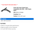 thumbnail image 2 of Front Left Lower Control Arm - Compatible with 2004 - 2005 Toyota RAV4, 2 of 2