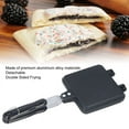 thumbnail image 2 of Double Sided Sandwich Maker, Black - Ergonomic Handle, 15 cm, 2 of 8