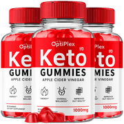 Optiplex Keto Gummies Maximum Strength ACV Vitamin Supplement 3 Pack