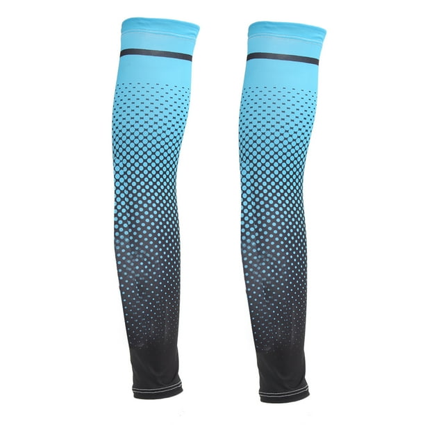 Mangas De Brazo De Compresión, Mangas De Sol Para Hombres, Seda Elástica De Hielo, Protección De La Piel De Absorción De Humedad Transpirable Fría, Ideal Para Viajar En