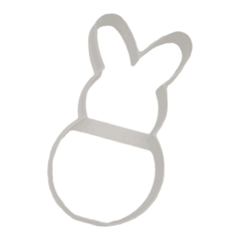 2 Mini Easter Bunny Rabbit Peep Metal Cookie Cutter