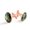 Color 1, variant on Men's Classic Stainless Steel, Tie Dye Skull Pattern Cufflinks Business Wedding Shirts, Rose Gold