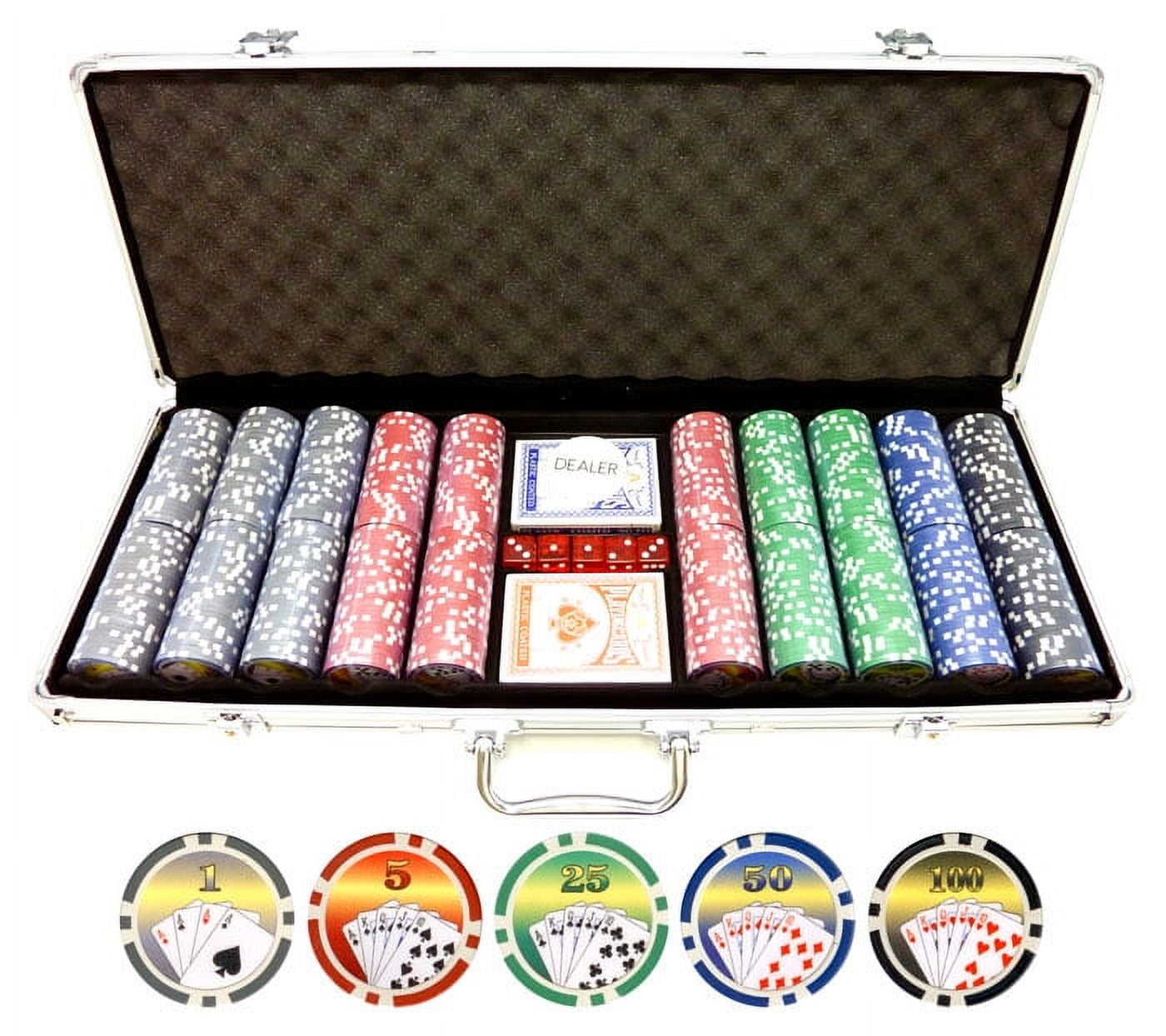 500 Chip Poker Game Set - Walmart.com