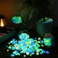 thumbnail image 7 of NOGIS Glow in The Dark Pebbles 500pcs Glows Rainbow Glow Stones Rocks Luminous Pebbles for Fish Tank Outdoor Decor Garden Lawn Yard Aquarium Walkway (Multicolor), 7 of 7