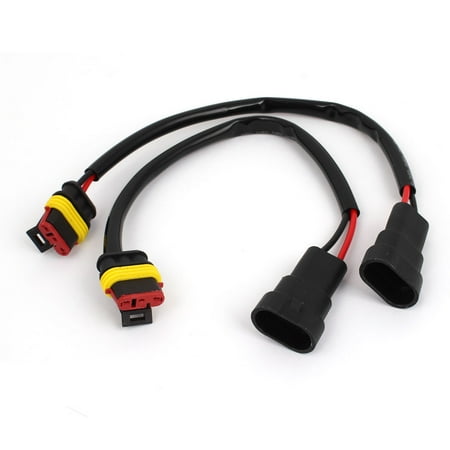 Wide Converter - HID Xenon D1S HID Bulb Converter Connector Wire Harness Adapter Socket 2 Pcs