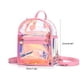 thumbnail image 5 of Mochila transparente holográfica para mujer, minimochila transparente con holograma de PVC, bolso de hombro, mochila diaria, 5 of 6