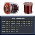 thumbnail image 4 of Fil de Pêche 500M Nylon Monofilament Fil de Tête Super Résistant à l'Usure pour Eau Douce Eau Salée Rouge 2.0, 4 of 5