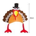 thumbnail image 5 of Viworld Turkey Hats Novelty Velvet Cotton Thanksgiving Turkey Costumes Hats for Festival Decor, 5 of 7