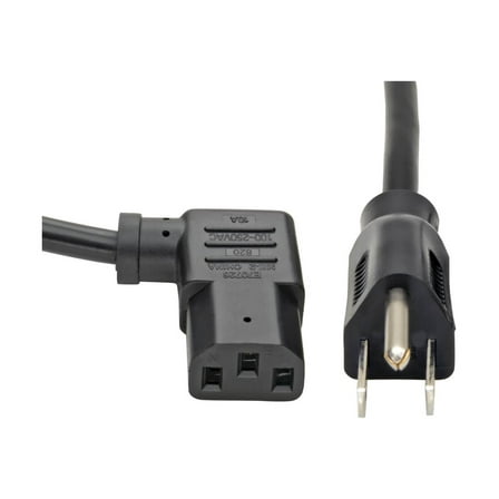 Tripp Lite Model P006-014-13RA 14 ft. Standard Computer Power Cord, 10A, 18AWG (NEMA 5-15P to Right Angle IEC-320-C13)