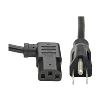 Tripp Lite 10ft Computer Power Cord (NEMA 5-15P to Right Angle IEC-320-C13)