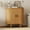 31.5" Natural, variant on 31.5" Fluted Sideboard Buffet Cabinet,Storage with Sliding Doors & Adjustable Shelf, Modern Accent Console Table Coffee Bar for Living Room, Kitchen, Dining Room, Entryway