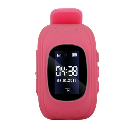 0.96inch LCD Screen Kids Smart Watch Phone for Girls Boys Children Gifts LBS Locator Real-time Location Smartwatch with SIM Card Slot Remote Monitor Call SOS Alarm Suitable for iOS Android (Best Phone Locator App Android)