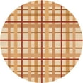 thumbnail image 1 of Ahgly Company Tapis d'Intérieur Lavables en Machine, Carré Transitionnel Néon Orange, Carré de 3', 1 of 7