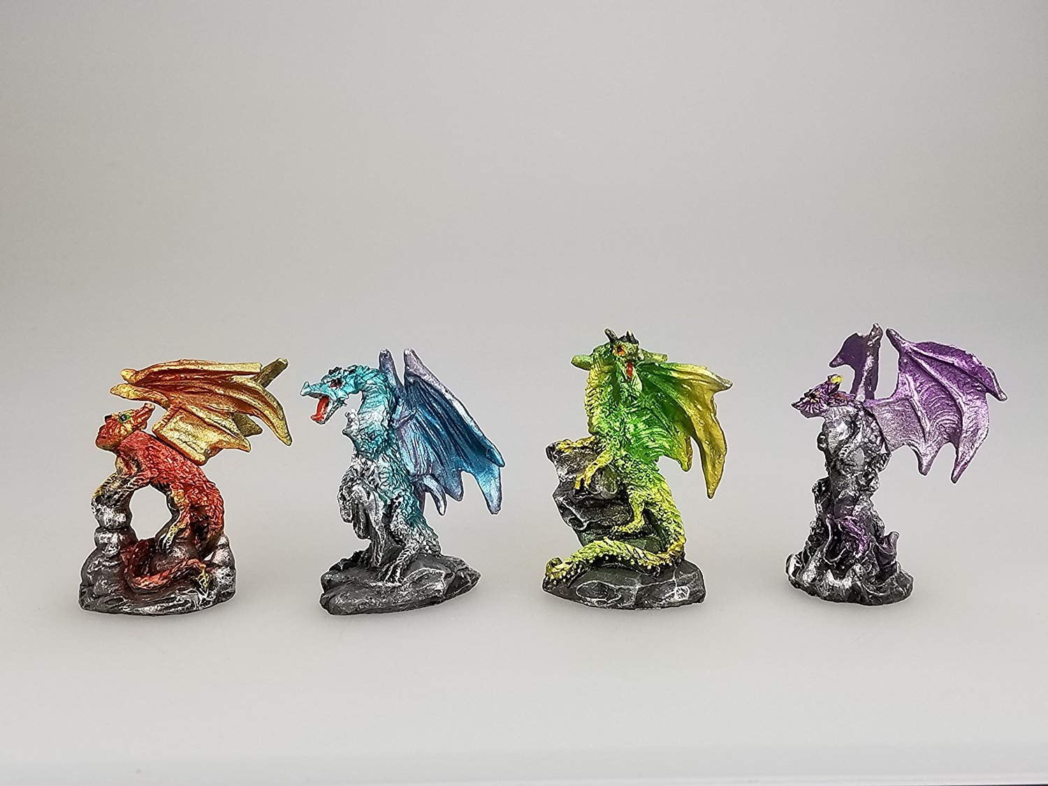 Liberty Imports 12-Pack Medieval Knights & Dragons Figurines - Fantasy Creature Toy Set For Kids 2 thumbnail image