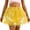 Yellow, variant on POIUYTR Women's Light Up Layered Skirts Summer Sparkly Sequin Elastic Waist Mesh Mini Skirt Party Costume Skirts