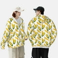 thumbnail image 3 of KLL Corn On The Cob Print Men's Women’s UPF 50+ Sun Protection Outdoor Hoodie Jacket Long Sleeve Fishing Hiking Performance Shirt-, 3 of 6