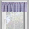 thumbnail image 2 of Ambesonne Checkered Valance Pack of 2, Country Style Soft, 42"X18", Violet Blue White Pink, 2 of 5