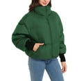 thumbnail image 2 of Orolay Women's Puffer Jacket Winter Puffer Jacket Long Sleeve Zipper Short Down Coat with Pockets Green XL, 2 of 5