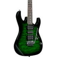 thumbnail image 2 of Ibanez GRX70QA Electric Guitar (Transparent Emerald Burst), 2 of 11