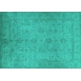 thumbnail image 1 of Ahgly Company Indoor Rectangle Oriental Turquoise Blue Industrial Area Rugs, 7' x 9', 1 of 4