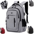 thumbnail image 2 of Large 15.6 Inch /17.3 Inch Laptop Backpack USB Men Computer SchoolBag  Business Bag Oxford Waterproof Rucksack College Daypack, 2 of 7
