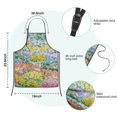 thumbnail image 7 of Pioneer Flower Floral Print Pattern Kids Aprons for Girls and Boys,Adjustable Neck Strap Toddler Aprons for Kids Cooking Baking, 7 of 7