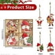 thumbnail image 2 of 12 Pcs Christmas Tree Pendants and Christmas Decorations Set - Wooden Santa Claus Ornaments with Hanging Ropes for Easy Installation, Red Festive Deco, 2 of 5