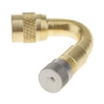 thumbnail image 4 of 4 Pcs Adaptateur d'Extension de Valve de Pneu de Roue en Métal à 45° pour Voiture Camion Camion Fourgonnette Or, 4 of 11