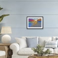 thumbnail image 3 of Stupell Industries Tropical Prismatic Rainbow Sunset Beach Black Framed Print Under Glass, 20 x 14, by Eszra Tanner, 3 of 8