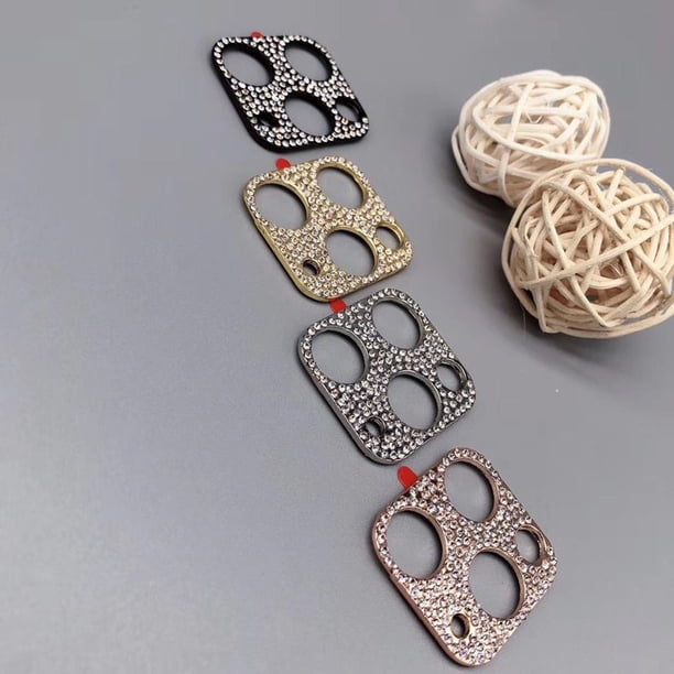 Película protectora de lente de diamante colorida para cámara Apple 15PROMAX con anillo de metal para iPhone 15