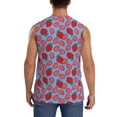 thumbnail image 4 of Uemuo Strawberries Pattern Men's Sleeveless T-Shirt,Muscle Athletic Tank Top, Moisture-wicking Quick-dry Breathable Classic Tee Top for Gym Run Outdoor Sports-Medium, 4 of 8