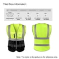 thumbnail image 2 of SFVest Alta visibilidad Chaleco reflectante de seguridad Chaleco reflectante Bolsillos múltiples Rop Tomshoo Chaleco reflector, 2 of 2