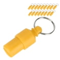thumbnail image 4 of 20 piezas Antipérdida Etiqueta de mascota perro gato ID nombre dirección etiqueta almacenamiento barril tubo Collar colgante (naranja), 4 of 12
