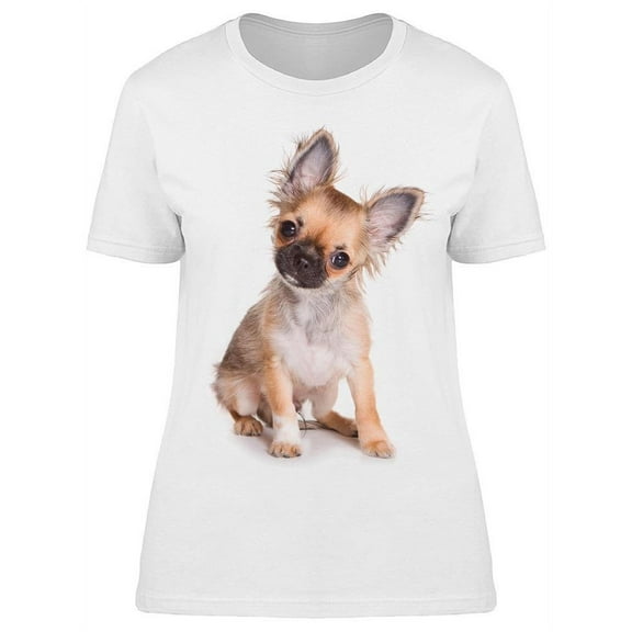 Chihuahua Pup, Curious T-Shirt Women -Image by Shutterstock, Female Medium
